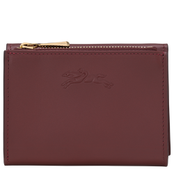 &Eacute;pure Compact wallet , Burgundy - Leather