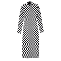 Robe , Maille - Noir/Blanc