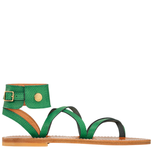 Longchamp x K.Jacques Sandals , Green - Leather - View 1 of  4