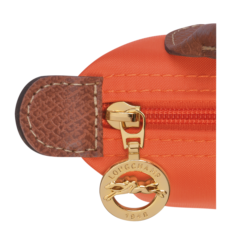 Le Pliage Original Bolso pequeño con asa , Lona reciclada - Naranja  - Vista 6 de 6