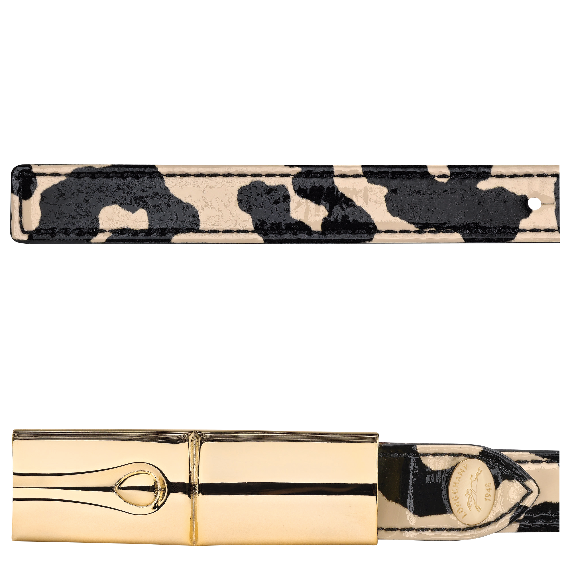 Le Roseau 女士腰帶, Black/Beige