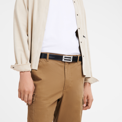 Delta Box Cinto para homem, Preto/Castanho mocha