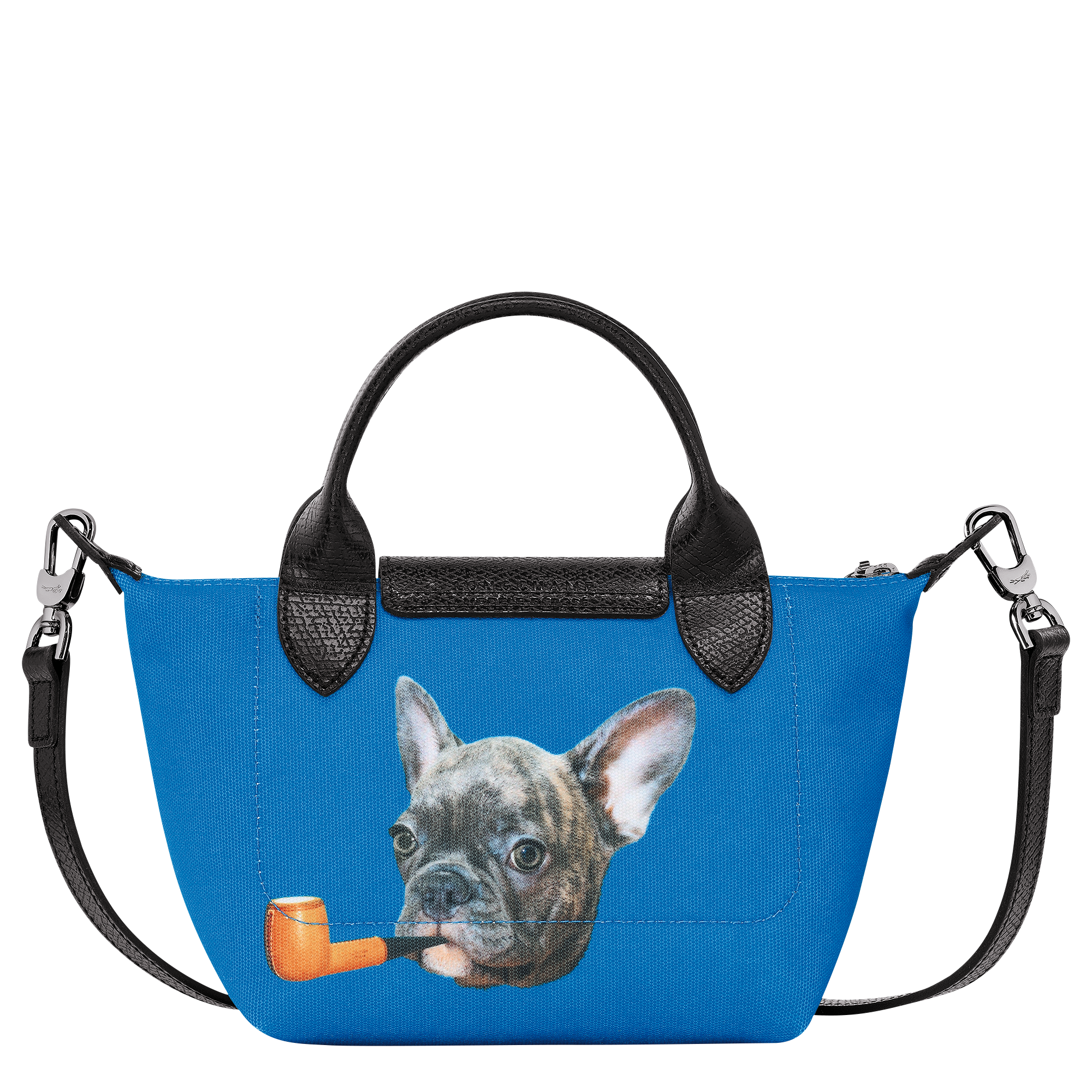 Longchamp x ToiletPaper 手提包 XS, 藍色