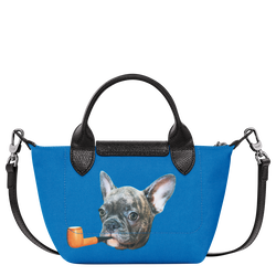 Longchamp x ToiletPaper 手提包 XS, 藍色