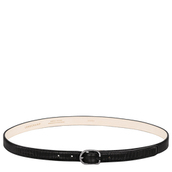 Ladies' belt , Black - Leather