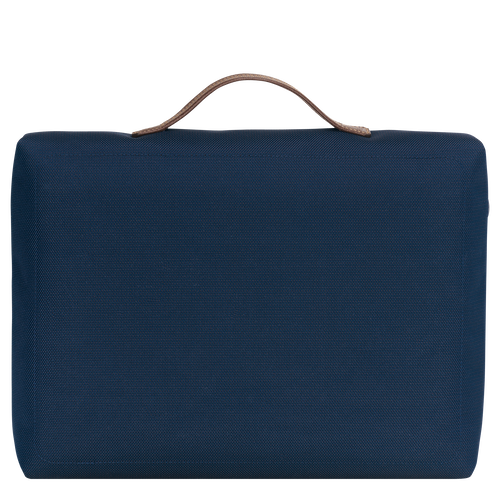 Boxford S Briefcase , Blue - Recycled canvas - View 4 of  4