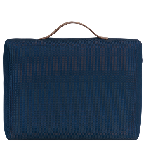 Boxford S Briefcase , Blue - Recycled canvas - View 4 of  4