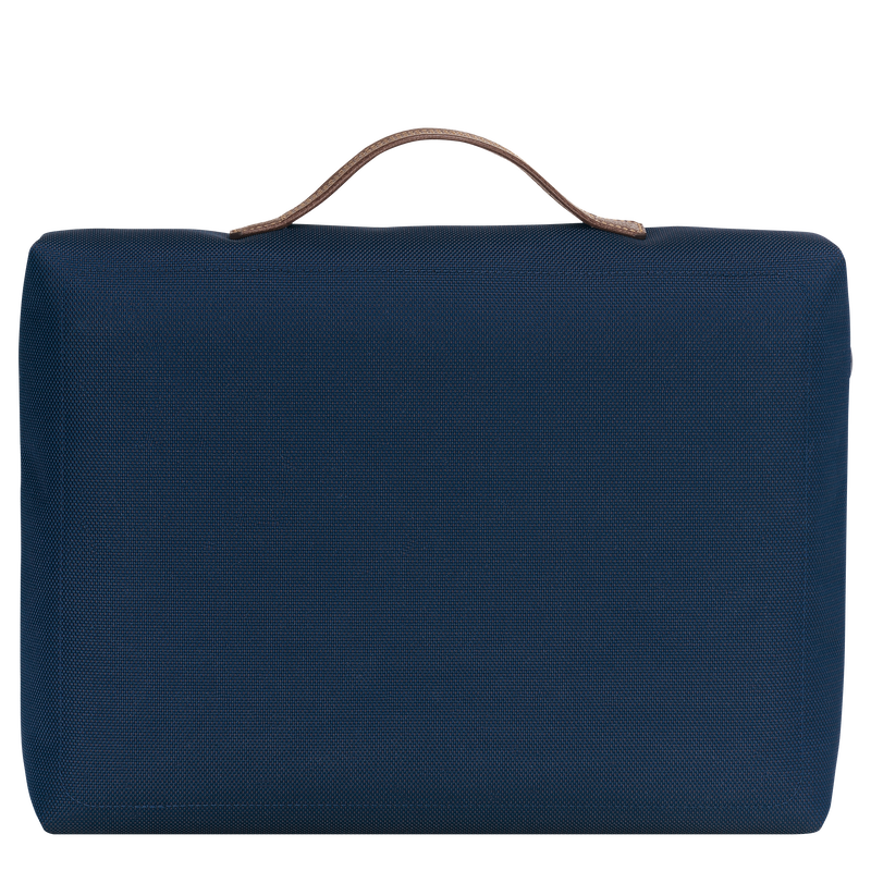 Boxford S Briefcase , Blue - Recycled canvas  - View 4 of 4