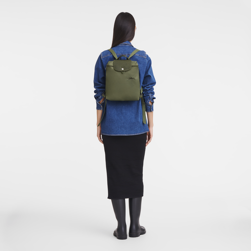 Le Pliage Green M Backpack , Forest - Recycled canvas - View 2 of  5