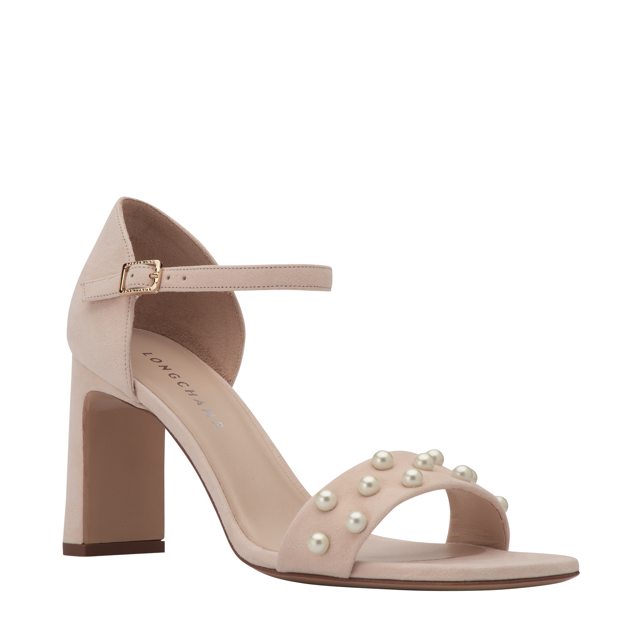 La Baronne High heel sandals, Cream