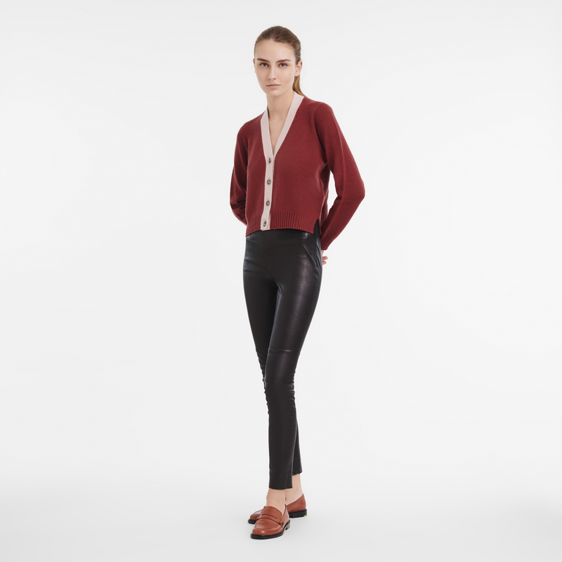 Cardigan Mahogany/Powder - Knit | Longchamp US