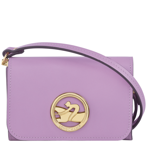 Box-Trot Coin purse with shoulder strap, Lilac