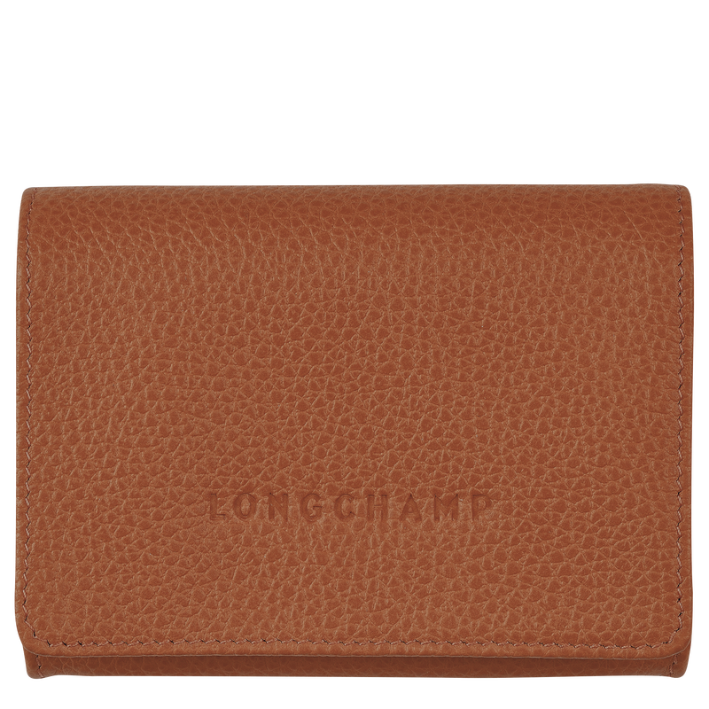 Le Foulonné Coin purse , Caramel - Leather  - View 1 of 2