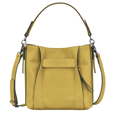 Sac bandoulière S Longchamp 3D , Cuir - Gingembre