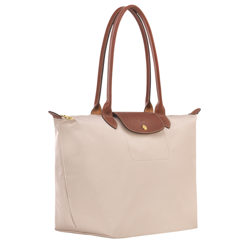LONGCHAMP Le Pliage Tote Large Bag Foldable BNWT Made in France Light Beige
