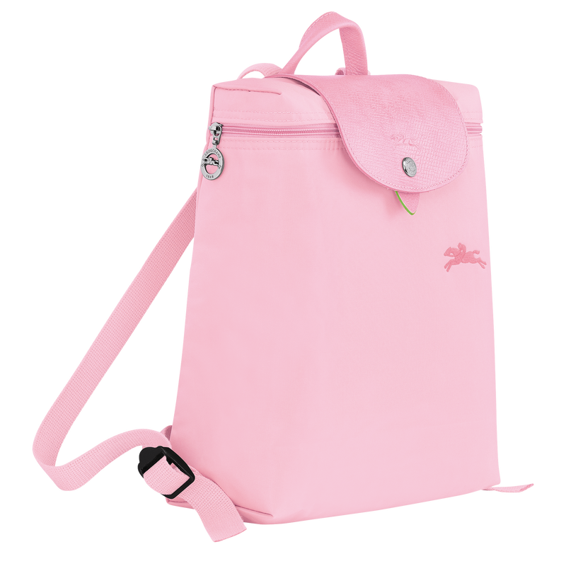 Le Pliage Green M Backpack , Pink - Recycled canvas  - View 2 of  5