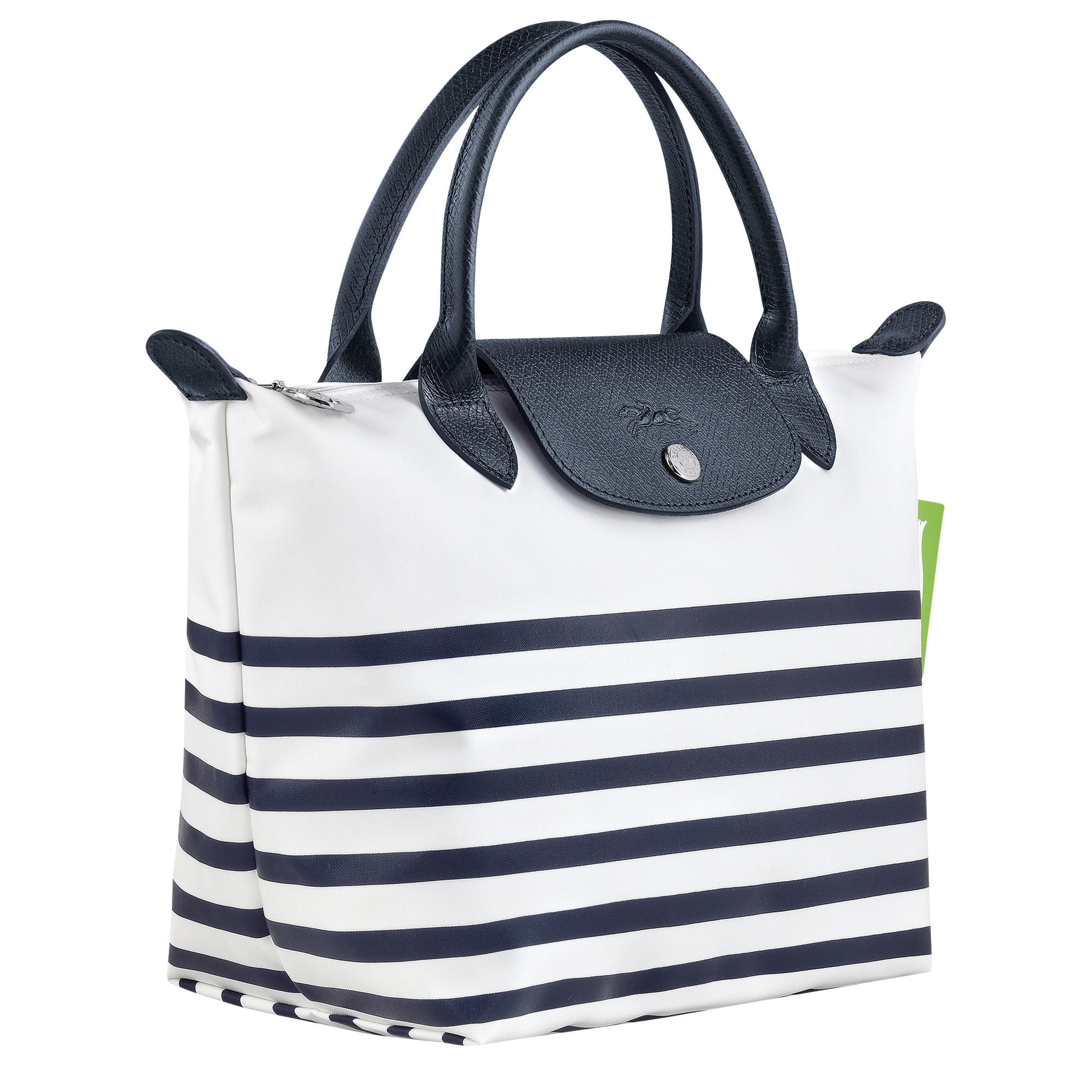Longchamp Le Pliage Small Striped Tote Bag
