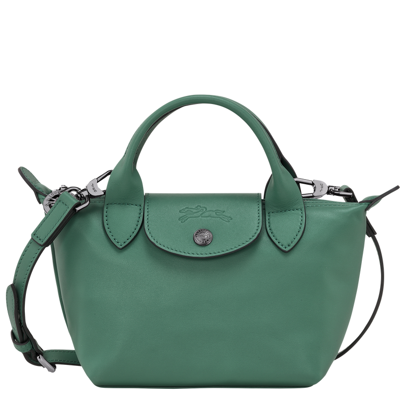 Le Pliage Xtra XS Handbag , Sage - Leather  - View 1 of  5