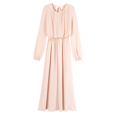 Long dress , Cream - Crepe jersey