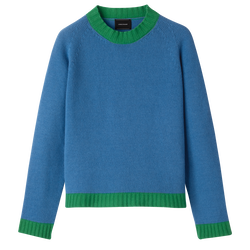 Sweater , Cobalt/Lawn - Knit
