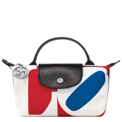 Longchamp x Robert Indiana 系列 手拿包 , 白色 - 帆布