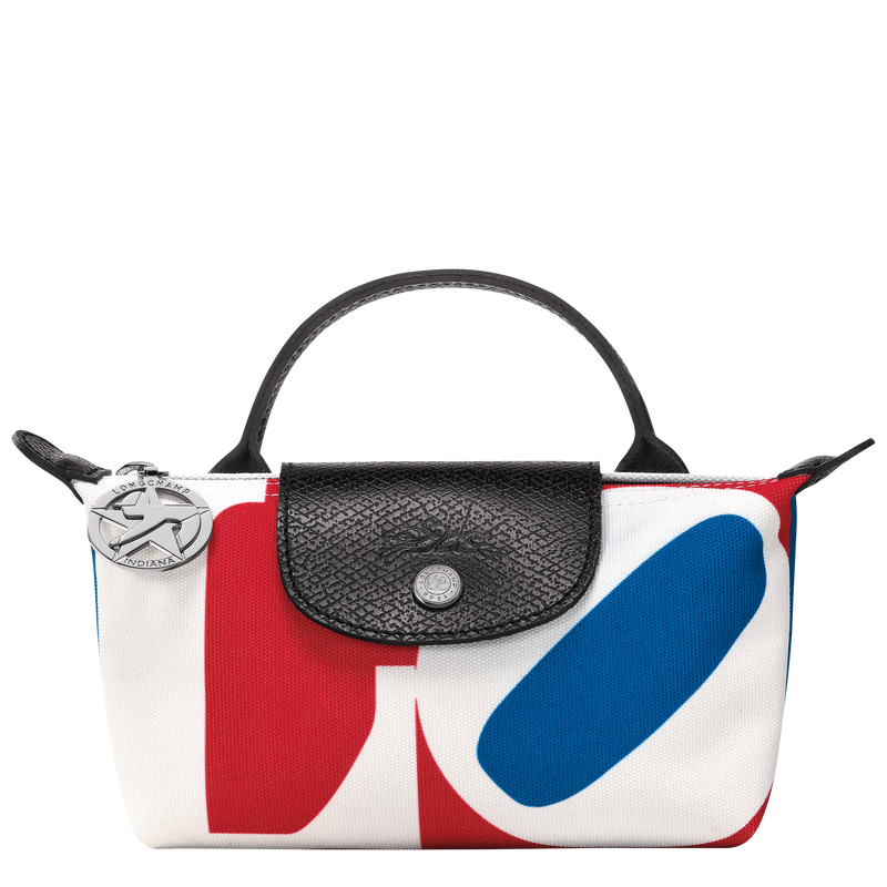 Longchamp x Robert Indiana 系列 手拿包 , 白色 - 帆布  - 查看 1 6