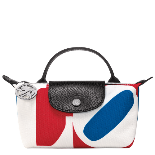 Longchamp x Robert Indiana Pouch , White - Canvas - View 1 of  6