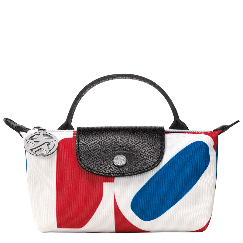Longchamp x Robert Indiana Pouch , White - Canvas  - View 1 of  6