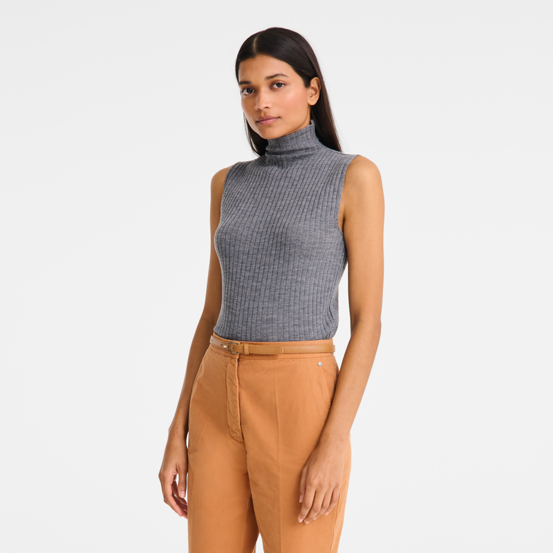Sweater , Grey - Knit  - View 3 of  5