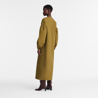 Robe , Popeline - Kaki