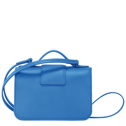 Sac bandoulière XS Box-Trot , Cuir - Cobalt - Vue 4 de 5