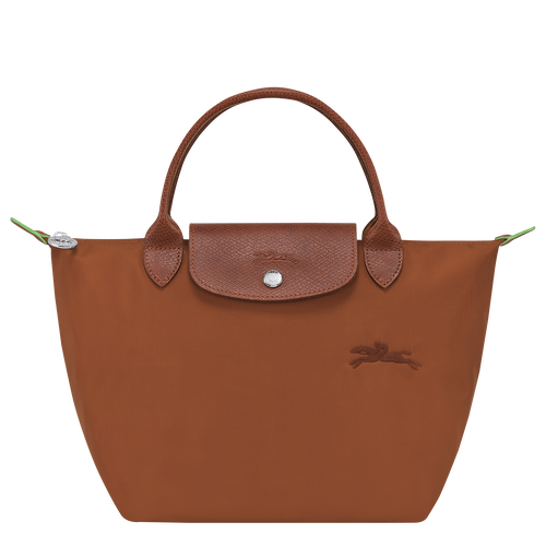 Handtasche S Le Pliage Green , Recyceltes Canvas - Cognac - Ansicht 1 von 7