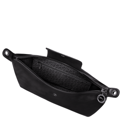 Le Pliage Xtra 半月形單肩包 M, 黑色