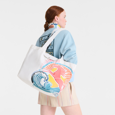 Cabas L Le Pliage Collection , Toile - Rainbow