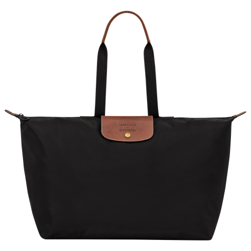 Longchamp X D'heygere S Travel bag / Backpack Black - Recycled canvas ...