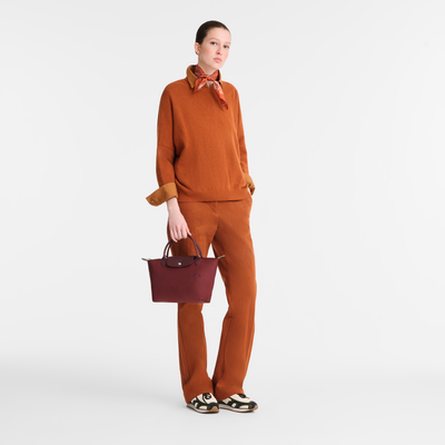 Le Pliage Green 手提包 S , 紅石榴色 - 再生帆布