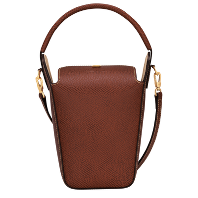 Popcorn-Tasche Épure , Leder - Braun