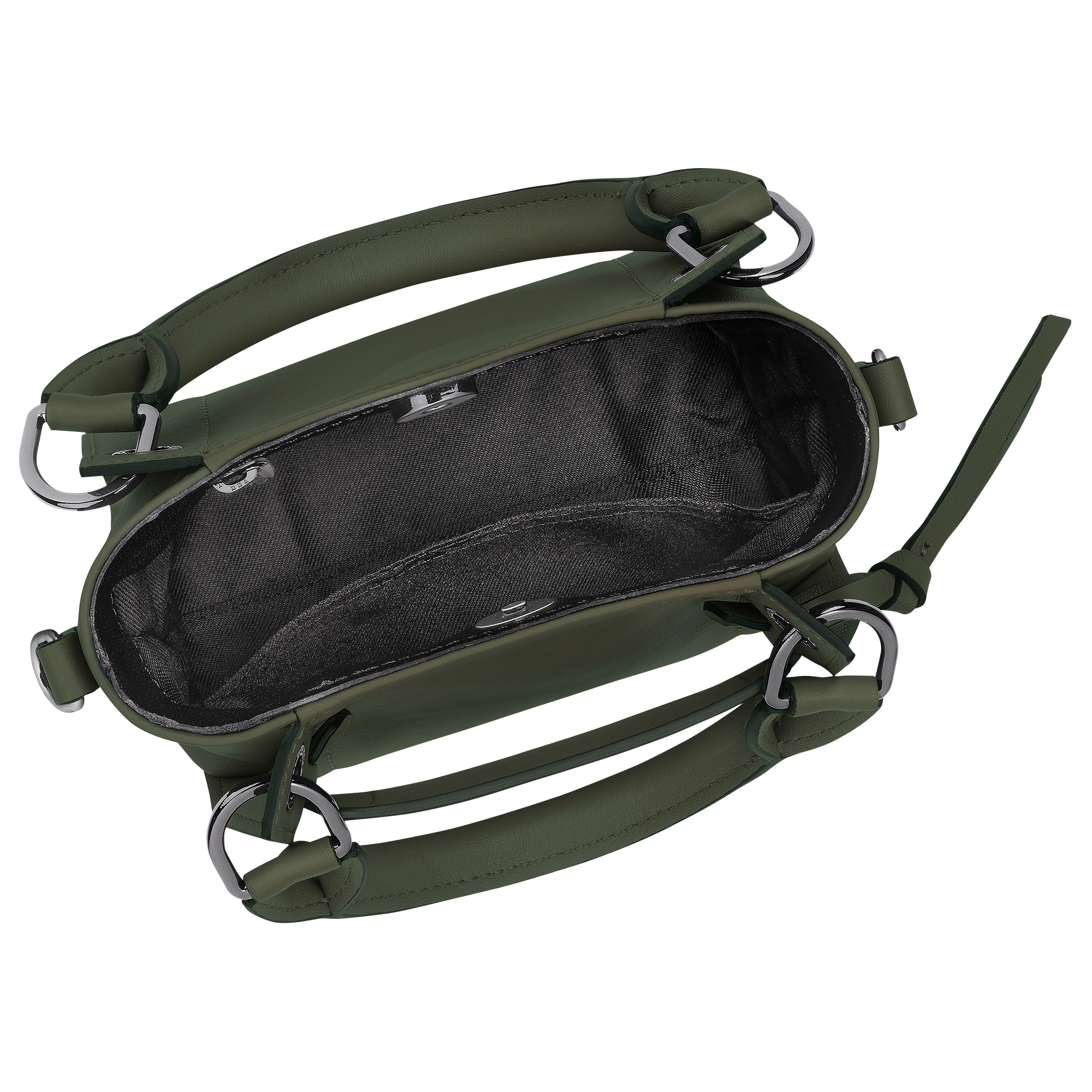 トップハンドルバッグ XS, カーキ - ビュー 5:
6 - 拡大 Longchamp 3D トップハンドルバッグ XS, カーキ