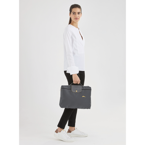 Briefcase S Le Pliage Club Gun metal (L2182619300) | Longchamp US Briefcase S Le Pliage Club Gun metal (L2182619300) | Longchamp US