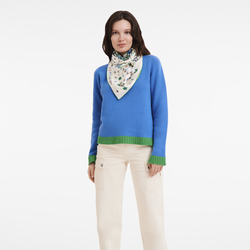 Collier de fleurs Silk scarf 90 , Lawn - Silk