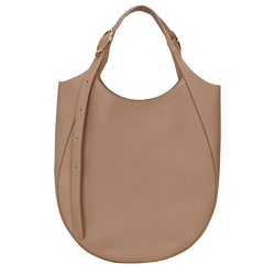 Le Foulonné XL Tote bag , Biscuit - Leather