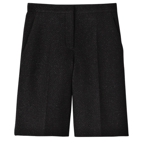 Bermudashorts , Bouclé - Schwarz - Ansicht 1 von 3