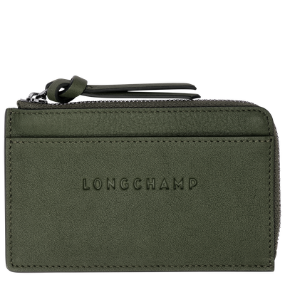 Longchamp 3D Card holder, Khaki