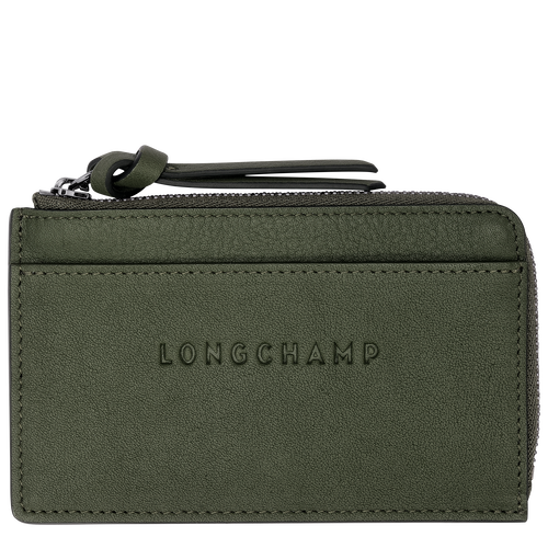 Longchamp 3D Card holder , Khaki - Leather - View 1 of  4