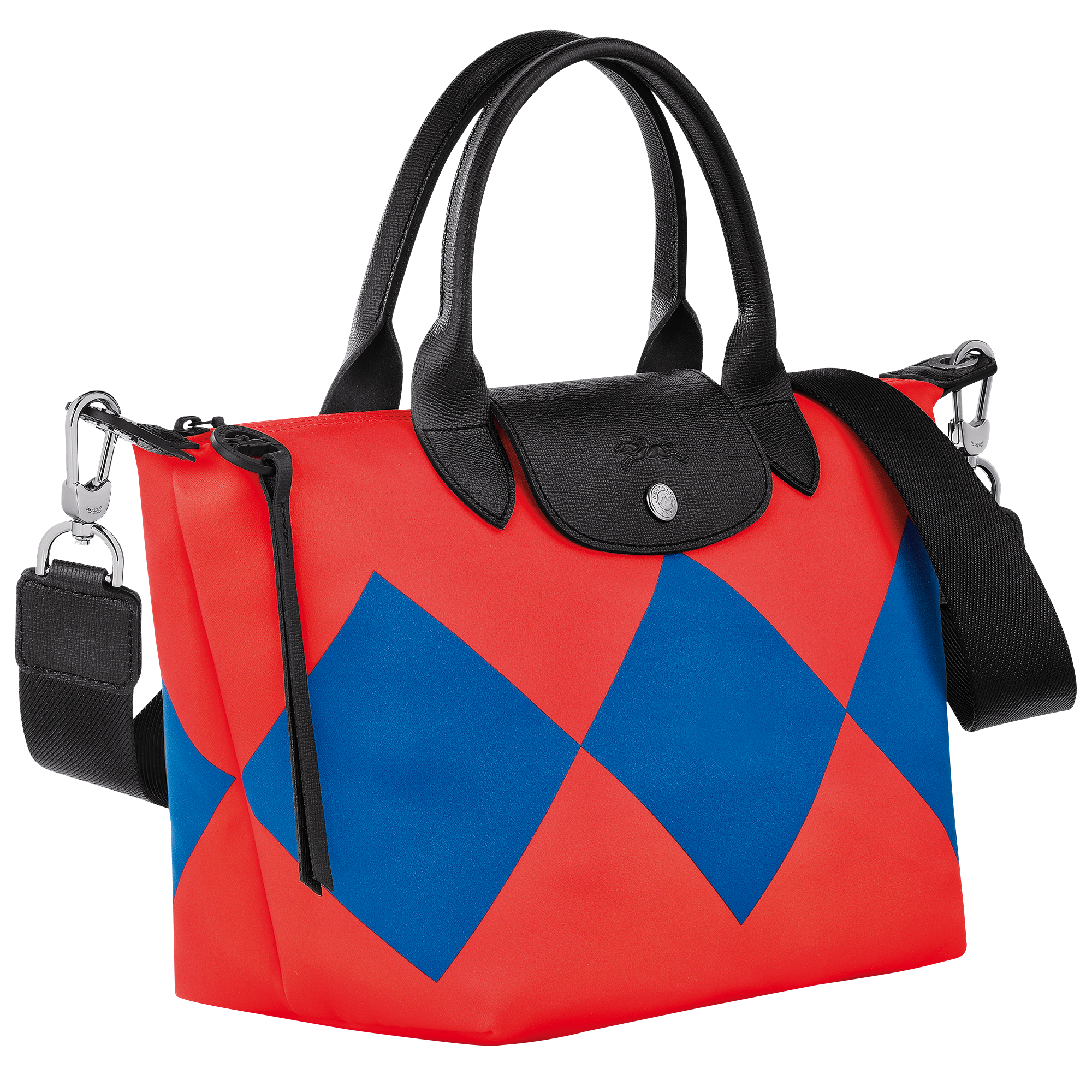 Le Pliage Collection Handtasche S, Rot/Kobaltblau