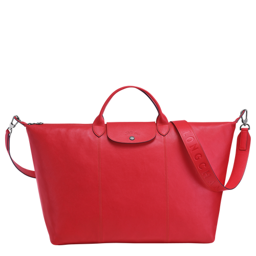 Sac de voyage L Le Pliage Cuir Rouge (L1624757545) | Longchamp BE Sac de voyage L Le Pliage Cuir Rouge (L1624757545) | Longchamp BE