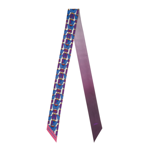 Le Pliage 日本摺紙藝術 絲質緞帶 , 藍莓色 - 真絲 - 查看 1 2