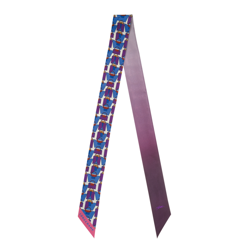 Le Pliage 日本摺紙藝術 絲質緞帶 , 藍莓色 - 真絲  - 查看 1 2