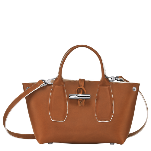 Roseau S Handbag Cognac - Leather (10095HQS504)