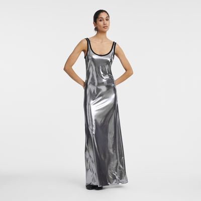 null Long dress, Gun Metal